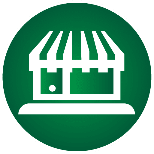 predajne ikonka reprezentujúca internetový obchod predávajúci bylinkové čaje