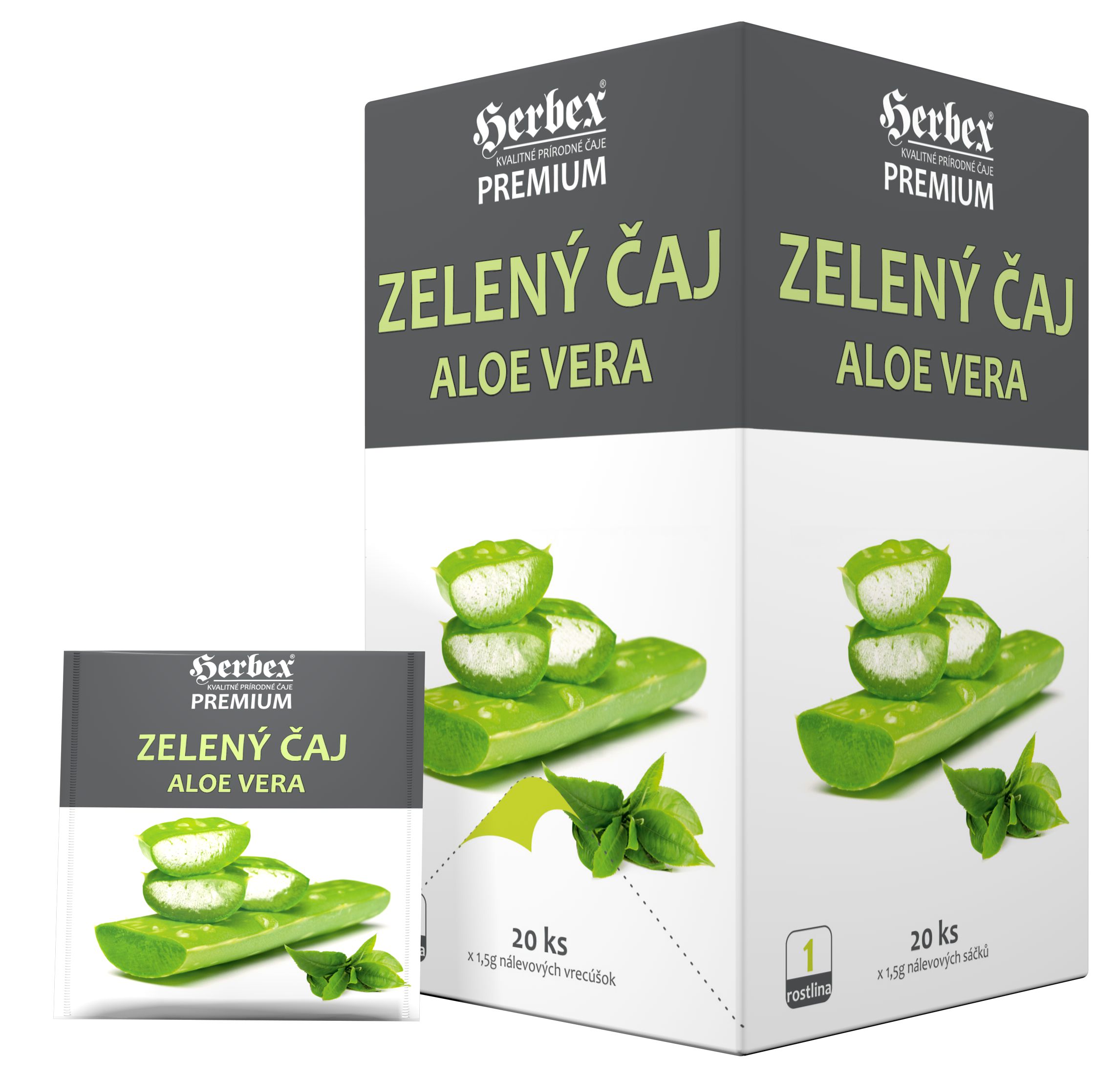 Zelený čaj s Aloe Vera