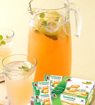 Sumienky Ovocná šumienka naplnená v džbáne